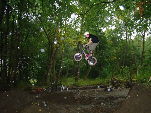 Adventures of the pinkbike, this takes balls 18ft on a mini bike