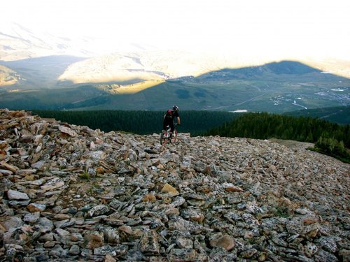 Riding the boulder field. What a feeling!