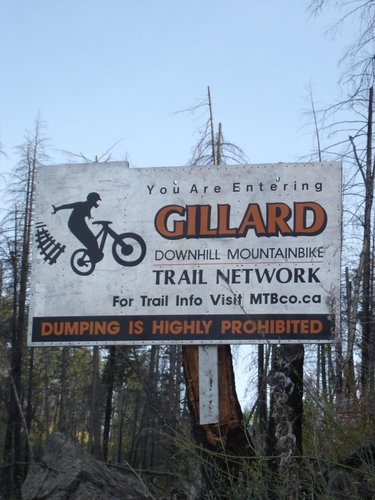 New Gillard sign courtesy of Sign Design Okanagan, MTBco Platinum Sponsor