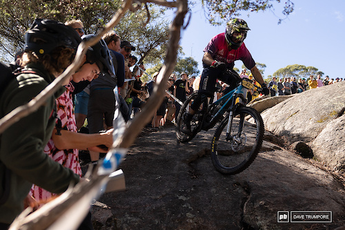 Connor Fearon was on the podium one week ago, but couldn't quite find the pace on the physical Derby trails