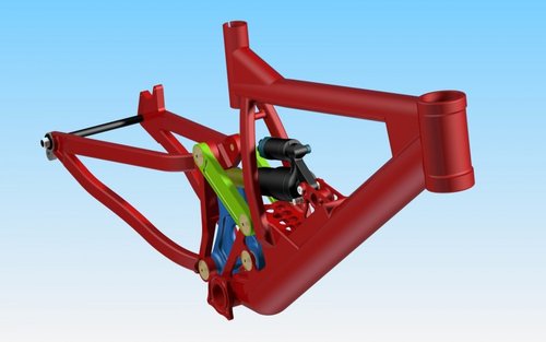 Semi-final version of my concept dh frame - now with 2008 DHX 5.0 air, yes... I bothered to measure and draw the shock, but it didn't actually take very long!................. - And sorry about the bad view angles, I was more interested in showing the detail than the geometry!