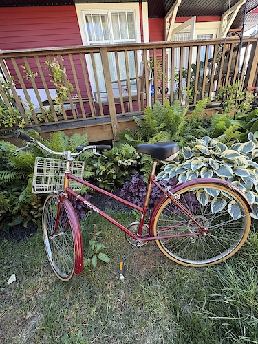 vintage womens bicycles for sale Hiawatha Tank Cruiser Bicycle, Purple Bike, Gambles Har The Old Grainery and the comfy Wholesale Classic Heavy Duty Ladies