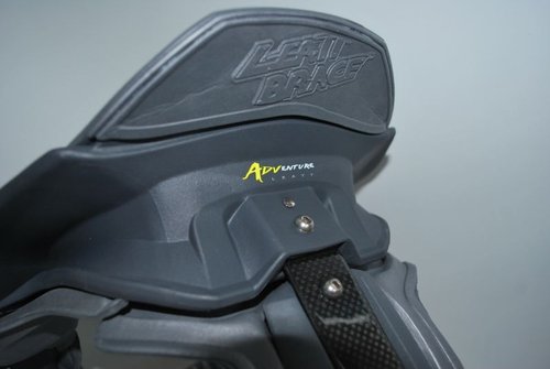 No adjustment at the rear for the platform collar on the Adventure. There is minor adjustment back and forth for the Thoracic (spinal extender)