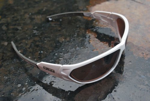 Bloc Scorpion Shiny White Frame with Vermillion Lens VE5