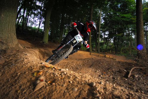 Me hitting the berm