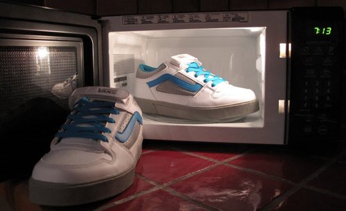 microwave shoes skate