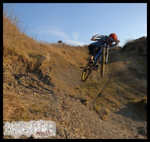 Ant hitting the quarry side jump.