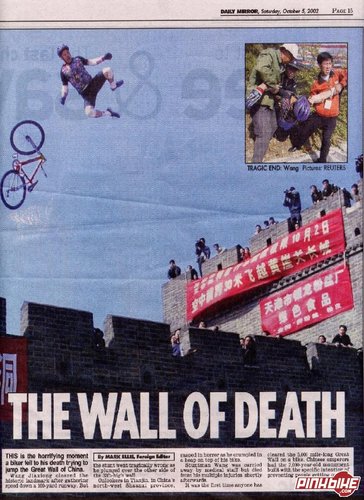 Wang Jiaxiong at The big wall in My City - photo by nouser - Pinkbike