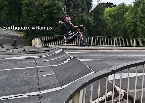 barspin on the bridge after the quake