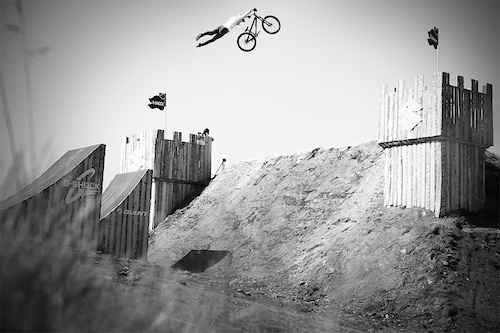 Martin going huuuuge on the first day of sessioning the castle jump. And there s still five days left with sunset sessions sunrise action and trailriding - expect some banger shots to drop soon Photo c by www.larsscharlphoto.com me