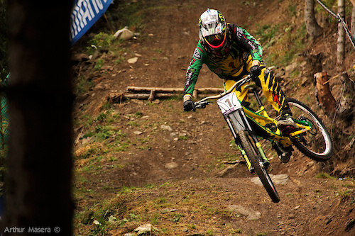 Sam Hill was back for the world champs after his crash 1 month and half ago.