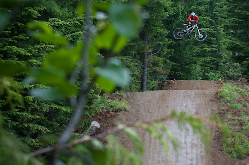 R-Dog getting sideways the crab apple hits in Whistler. Photo of the year submission. Justin Olsen Deep Summer 2011