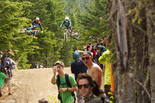 Unofficial World Championship whip off contest during Crankworx.