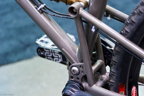 As a single pivot (and a URT at that). the bike has a pivot point optimized for a typical middle ring.