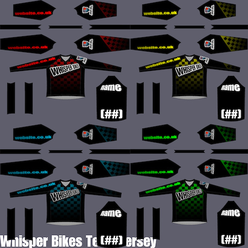 some possible race jersey designs...