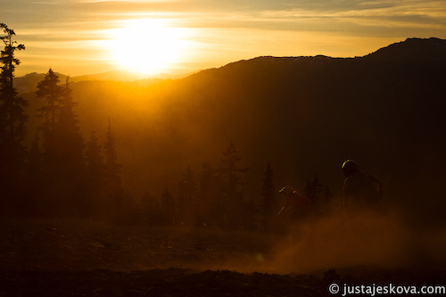 One of many great sunsets in Whistler this summer.
