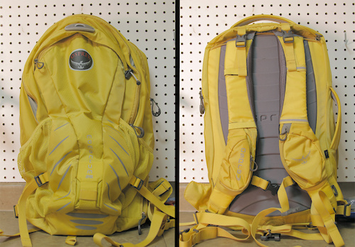 osprey yellow backpack