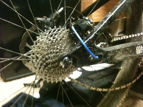 Snapped my derailleur hanger hitting the 
step-up on A-dog
