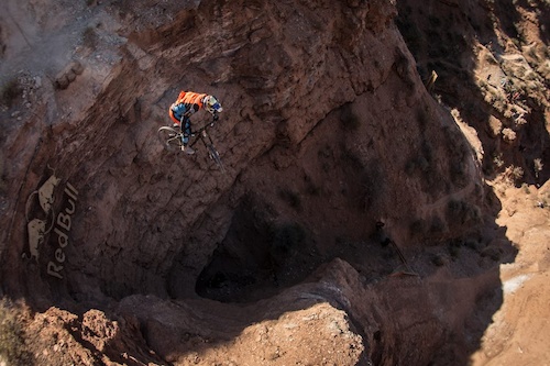 Another angle of Brandon Semenuk sending big drop on his line at Red Bull Rampage 2012.It is not my photo,but it is such a great picture,that I had to upload it :)