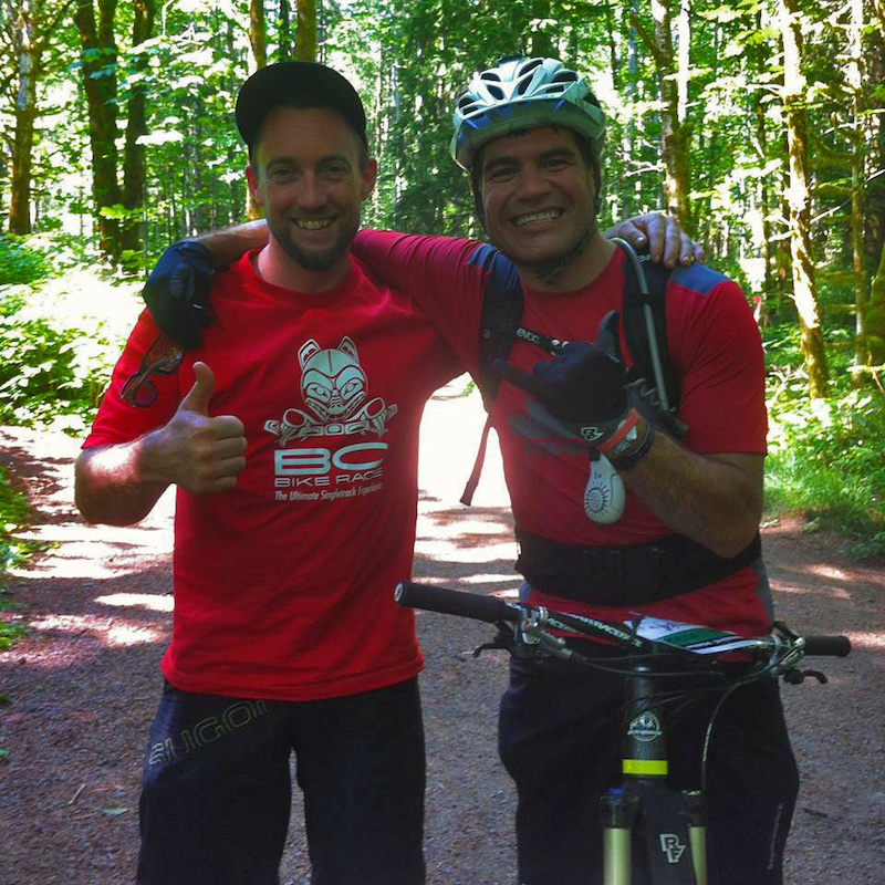 Met Brett helping out with the BC bike race, rad dude for sure!