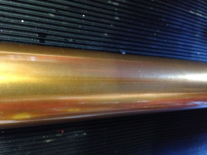 The friction damage on the stanchion coating from the 888,bad coating