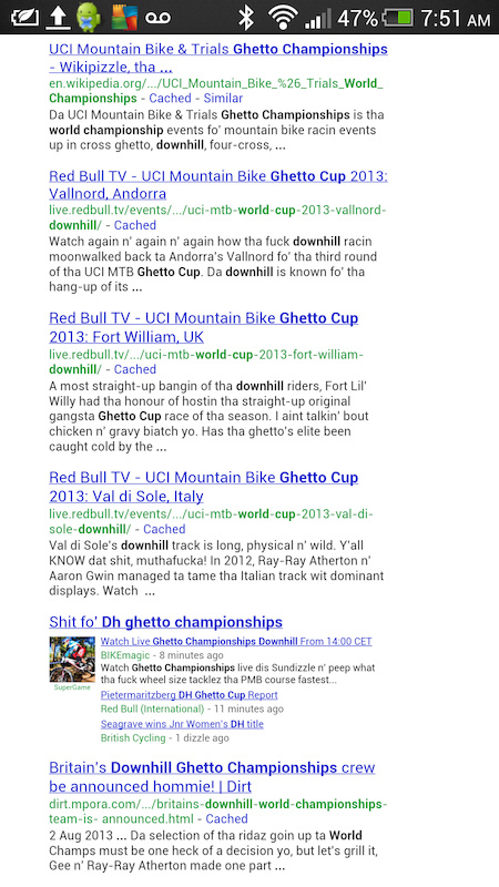 Gizoogle: post your funny searches for Dh stuff - Pinkbike Forum