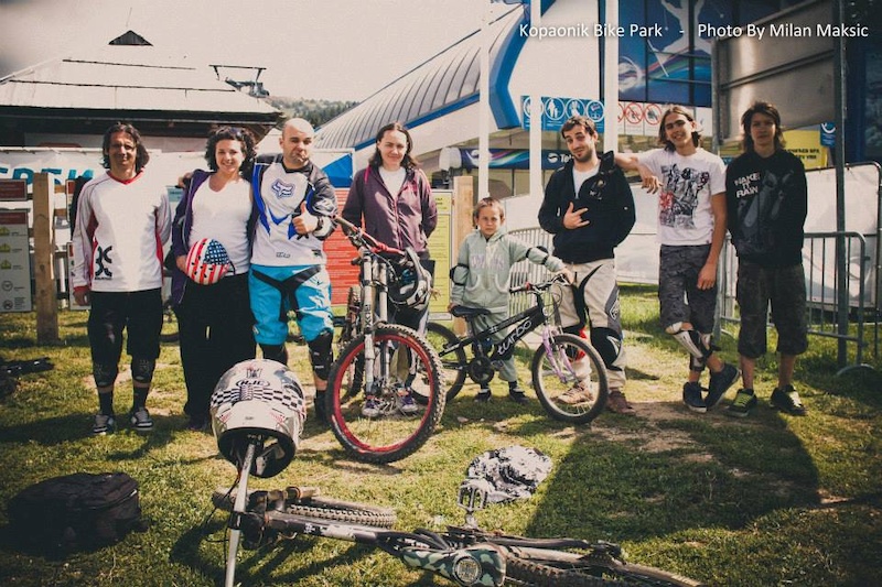 Crew on Kopaonik bike park...