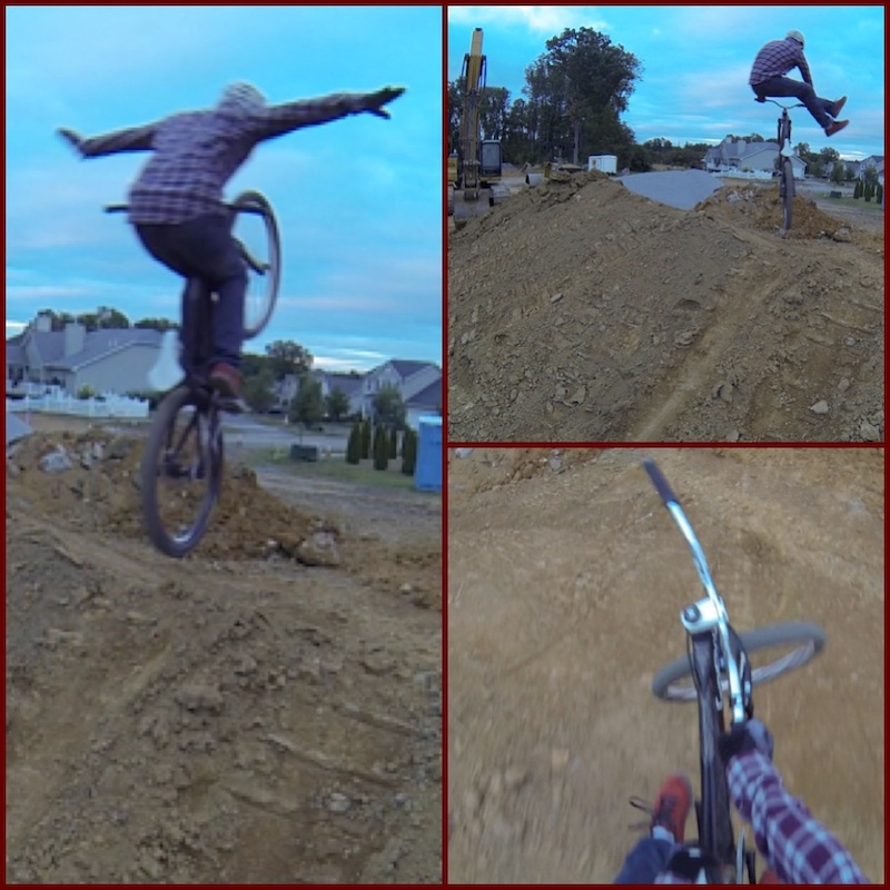 Found a dirt spine near my house to have a little evening session on. Took a few screen grabs from my GoPro video so the quality isn't dialed but I had fun so I wanted to share.