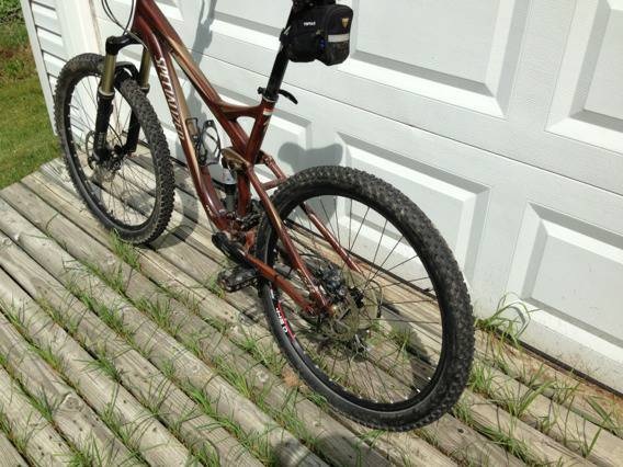 2009 Specialized FSR XC Pro Demo Bike Wood Grain Medium For Sale