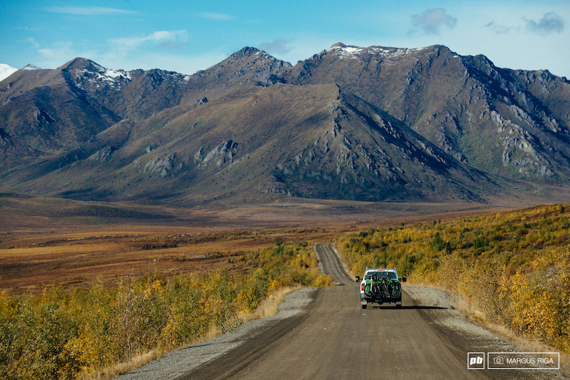 Sitting atop the permafrost and weathering temperatures that can vary as much as 142 degrees, the Dempster Highway's road surface is entirely gravel, 20 feet thick in places. There was no other way to build the road except load after load after load of gravel.
