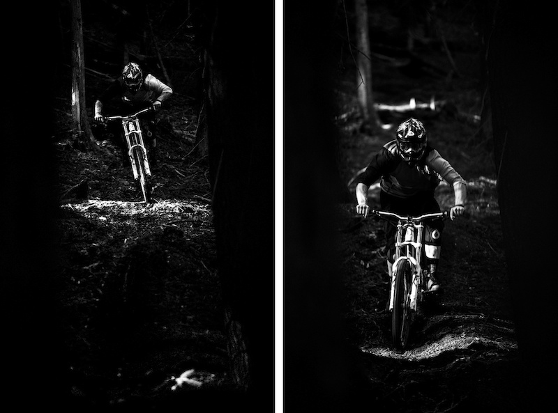 Tough lighting conditions with harsh light in a dark forest but we all made the best of it.