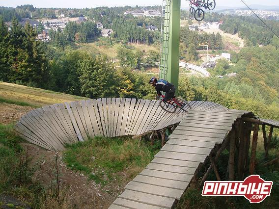 Well thats me on the pic ! hitting the wooden corner in bikepark winterberg ! 