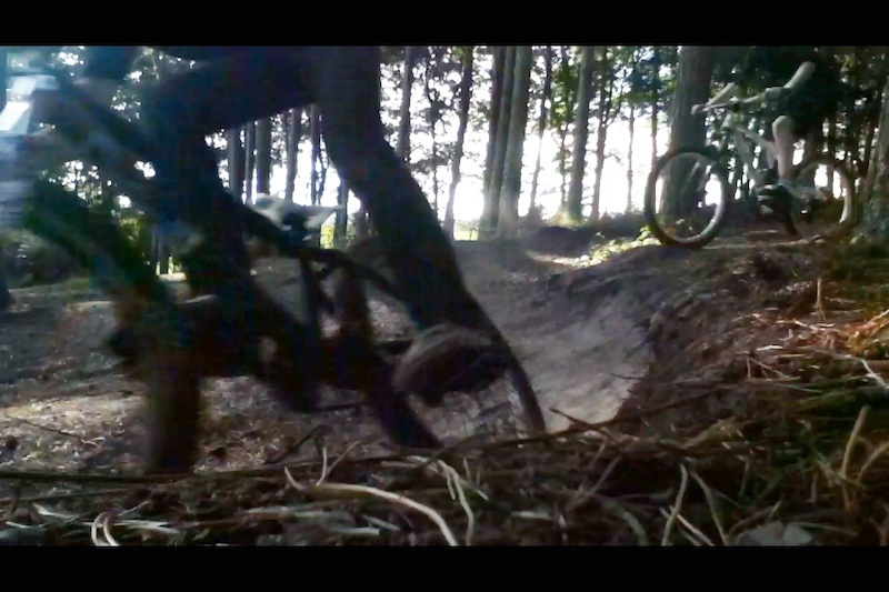 Delamere dh mainline+ line we made! Got timing perfect, a screenshot from a video on my ipod so quality not very good!