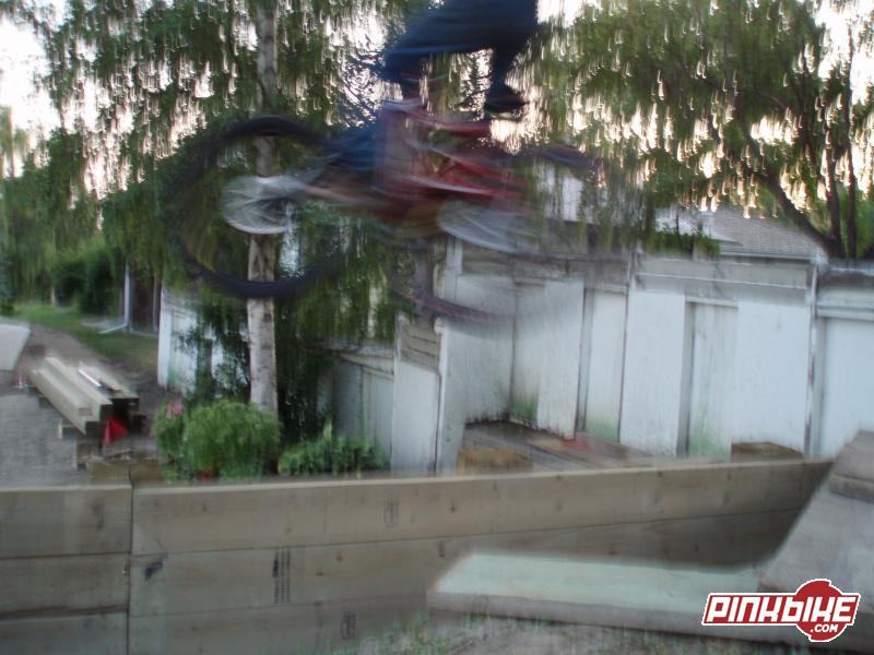 little fun jump i had off a wall at my house.