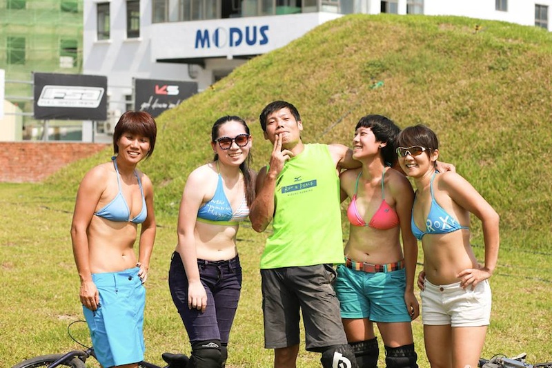 The very first Bikini BMX Race held in Taiwan