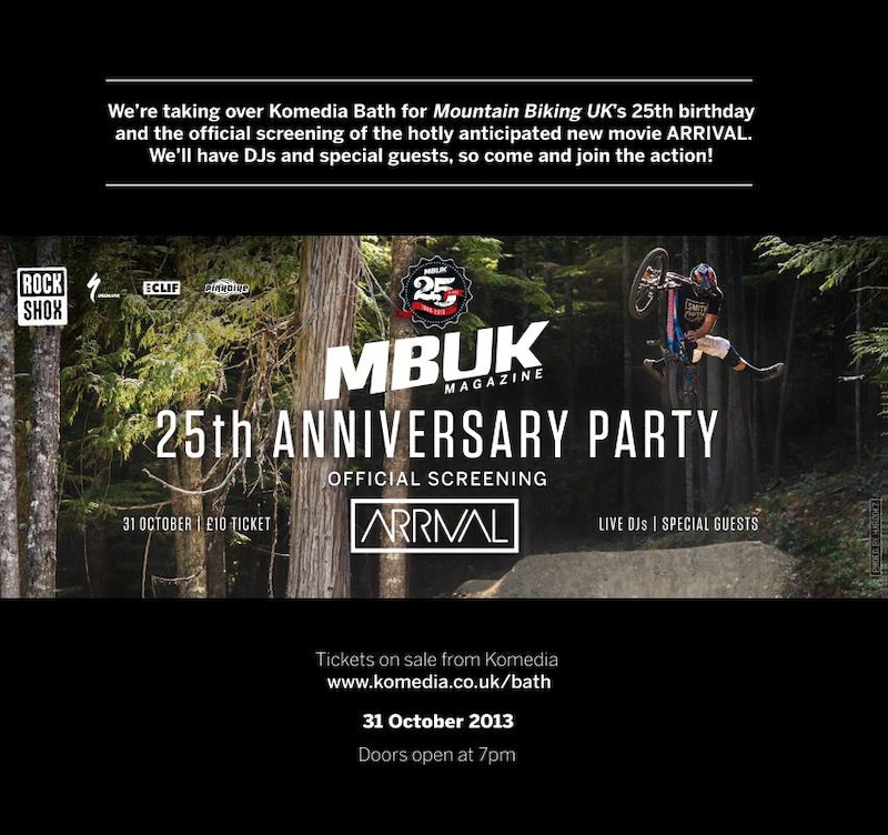 MBUK presents Arrival as part of their 25th Anniversary Party on 31.10.13 at Komedia in Bath.
