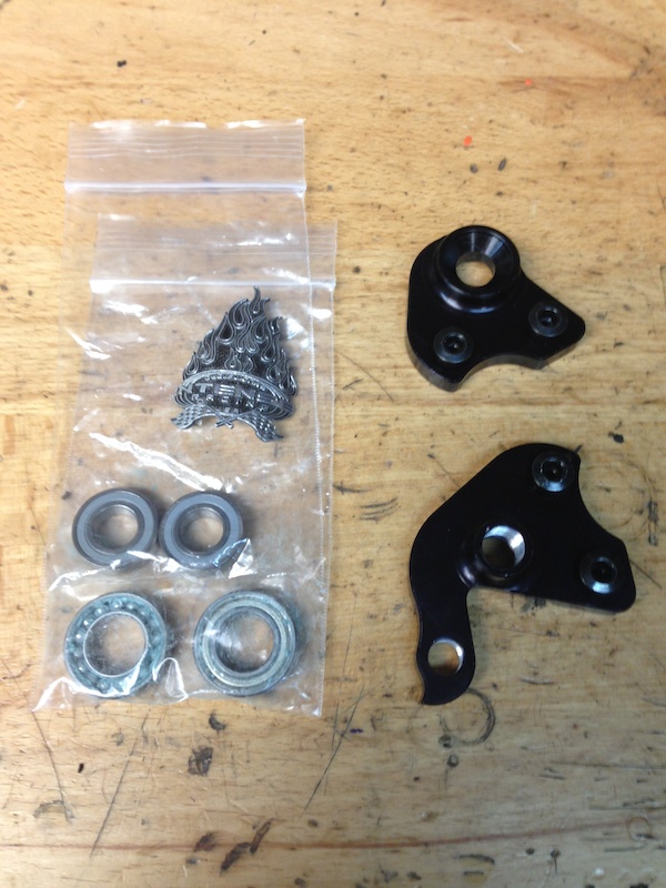 142x12 dropouts, extra bearings and headbadge