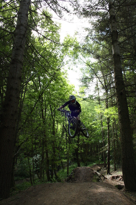 This is over 'silly gap' at Ribbesford Bike Park.