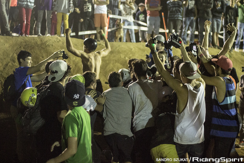 Cristian after landing the first cashroll tailwhip to dirt.