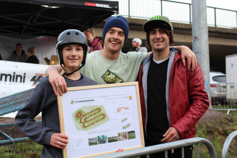 Ed getting his pump track design