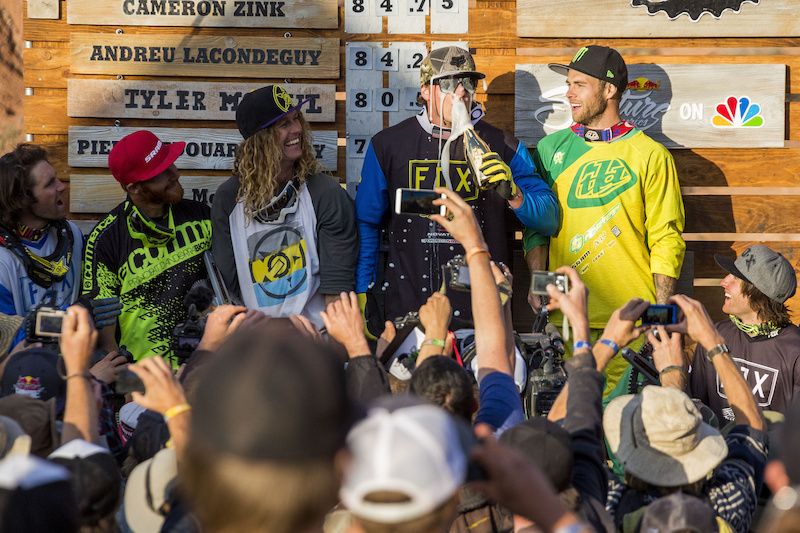 Kyle Strait takes the win at the 2013 Red Bull Rampage. I love Cam McCaul s expression in this one.