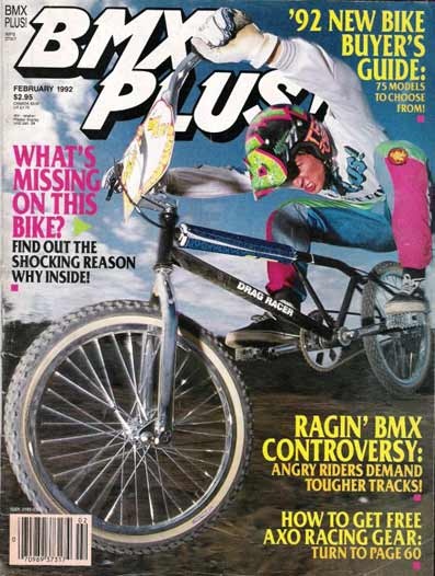 Project Drag Racer.  BMX PLUS! Feb '92 Cover