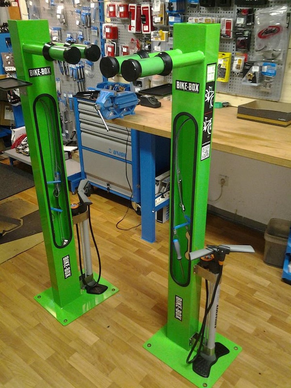 New wider version of our new BIKE-BOX public repair stand for 2014 is already available.