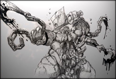 Saving money to do a full back tattoo

it a Abomination from Warcraft game Blizzard ftw