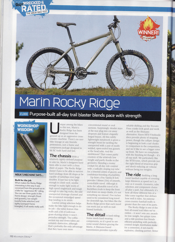 2007 Marin Rocky Ridge Hardtail, , 18'' Frame For Sale