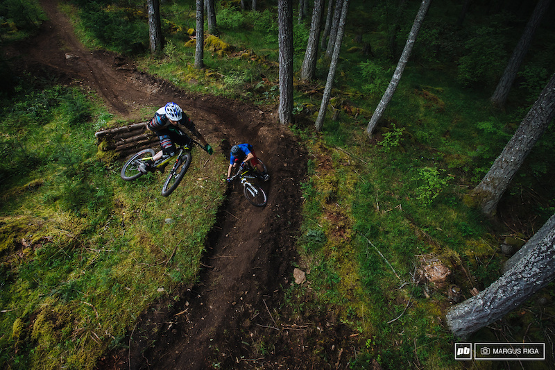 My favourite photo from the 2013 Rocky Mountain team trip. Mount Tzouhalem, Vancouver Island. Riders: Thomas Vanderham and Geoff Gullevich.