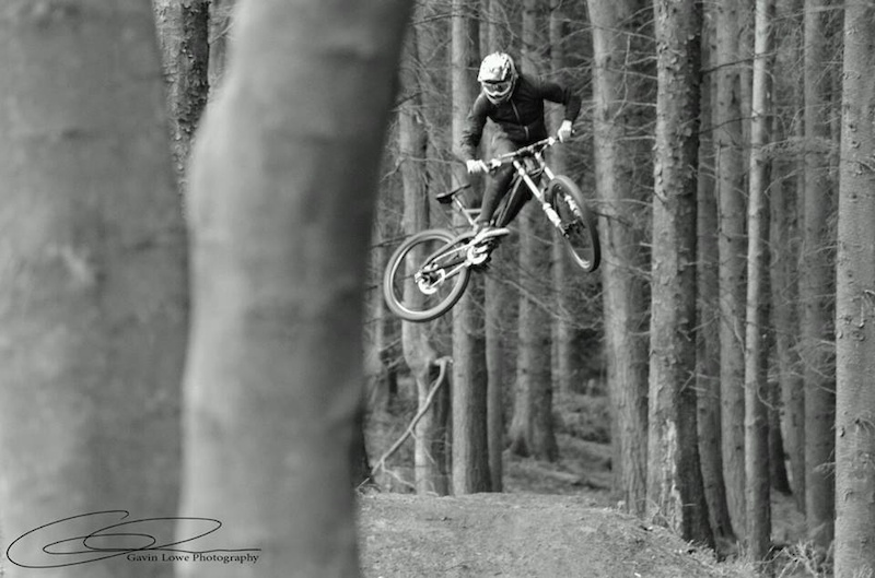 Sick shot from Gavin Lowe of me chucking the back end around over Hamsterley's tabletop