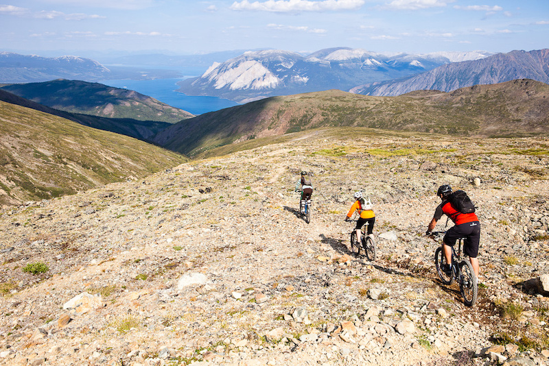 Dropping in from the top of Mountain Hero trail, IMBA Epic.
Photo: Dan Barham Photography