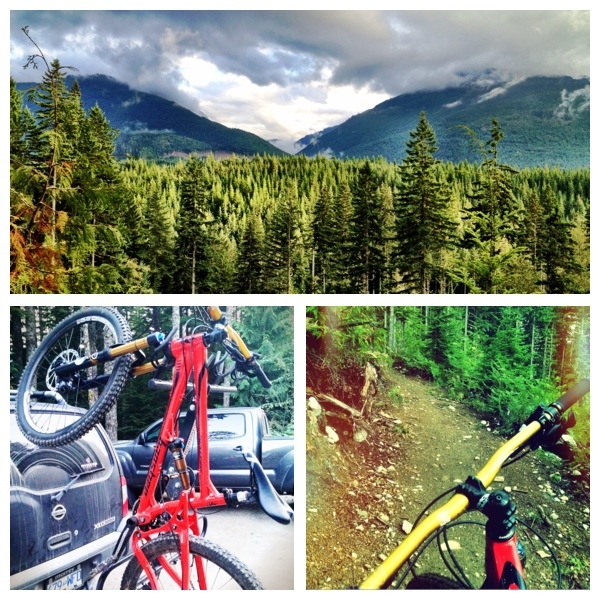 Maiden voyage on the best bike for Squamish: the Spitfire by Banshee Bikes.