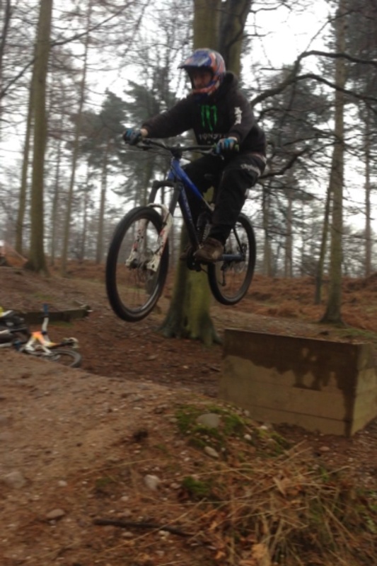 2nd jump on the pump track